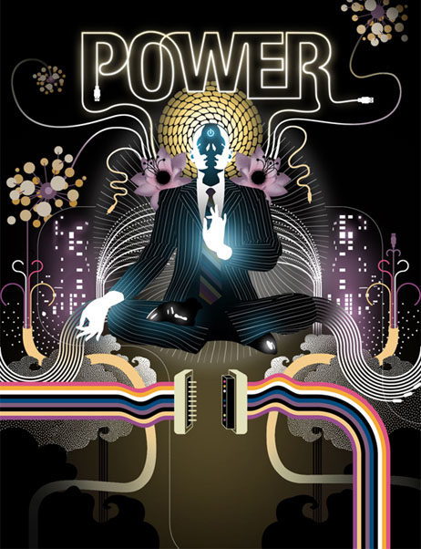 Power: the state of being in peace within, full of unconditional love, creatively enriching the flow of energy.